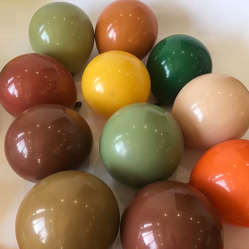 加厚10寸复古系气球乳胶加厚气球高级感色系开业橱窗装饰生日布置充气玩具详情图3