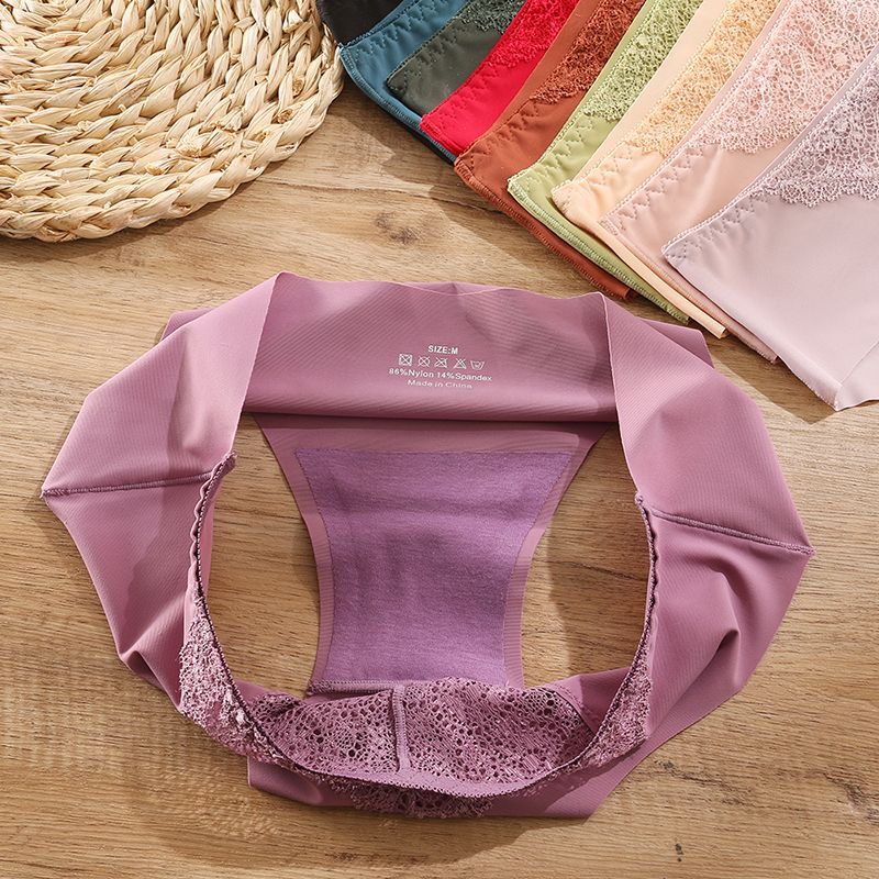 The best-selling lace underpants for women are French, romantic and sexy. The women's triangle pants are ice silk, breathable and highly elastic, with a European-sized waistband Specification image