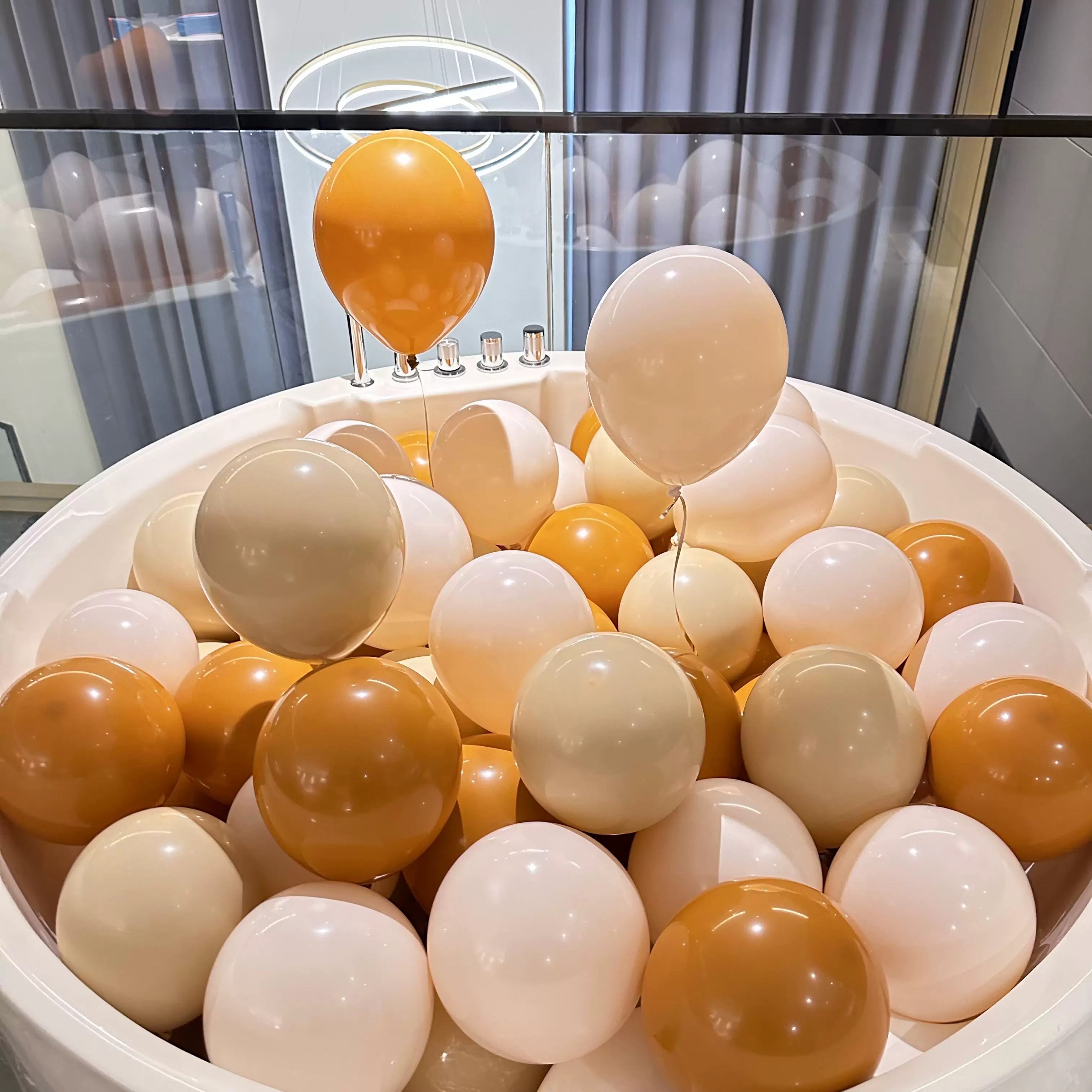 加厚10寸复古系气球乳胶加厚气球高级感色系开业橱窗装饰生日布置充气玩具详情图6