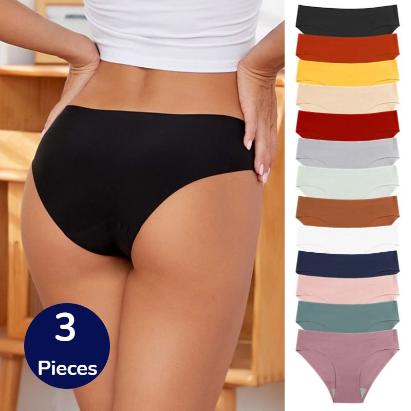 Women's seamless ice silk underwear thumbnail