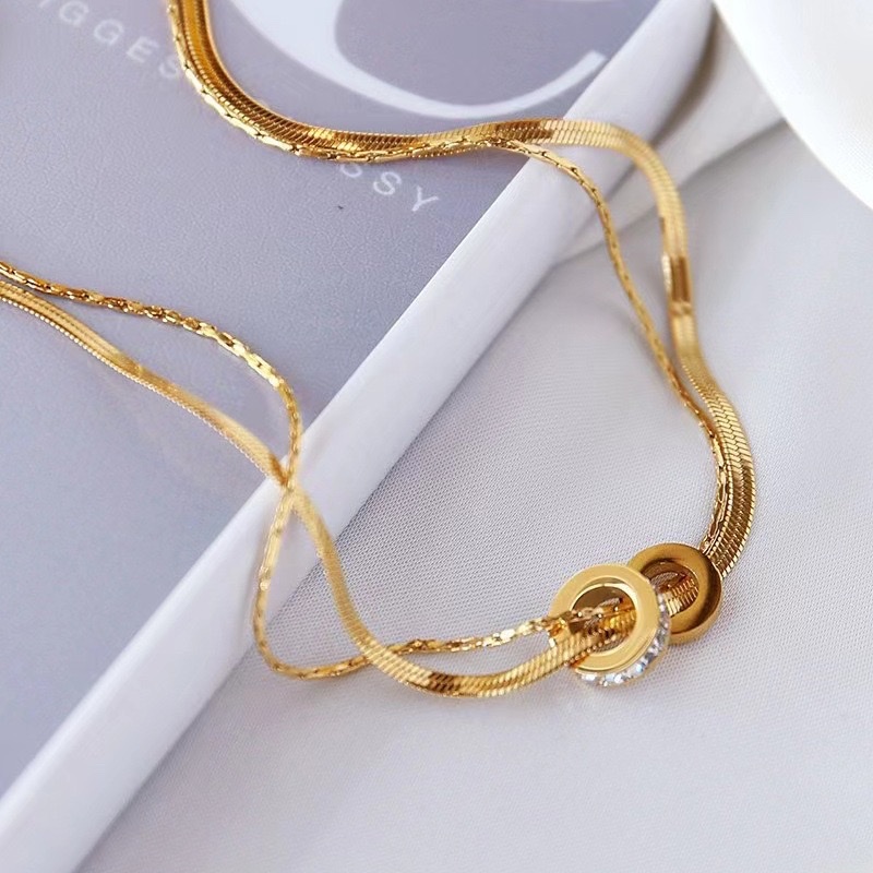 时尚简约金属项链女百搭潮流个性饰品送礼优雅配饰长款项链