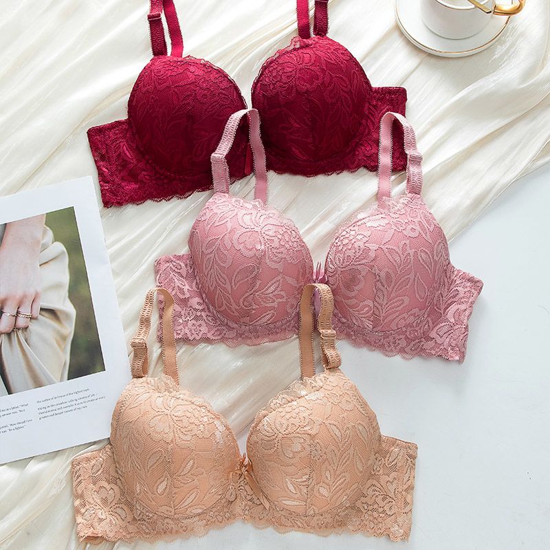 European and American fashionable lace large-sized bra Specification drawing