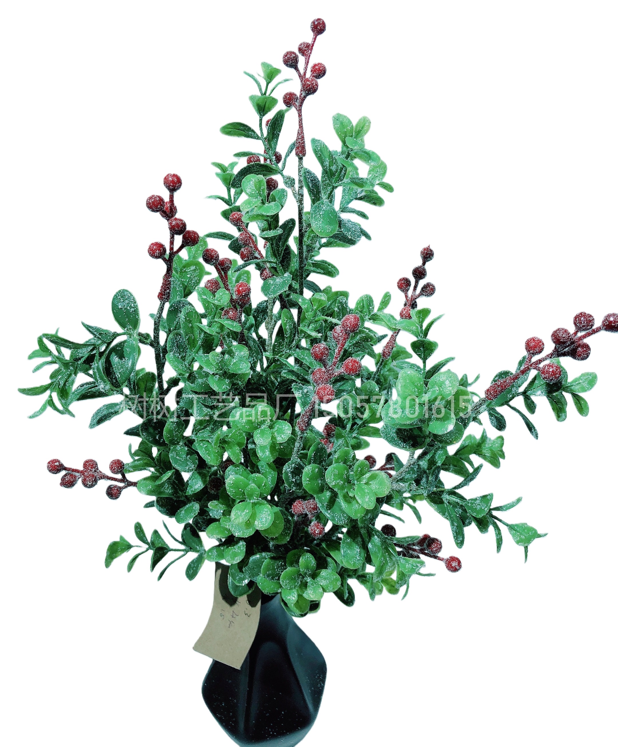 The New Year and Christmas simulation green plant set features a realistic appearance, long-lasting durability, and is made of eco-friendly materials. It is a popular Amazon bestseller, featuring artificial and plastic flowers details Picture
