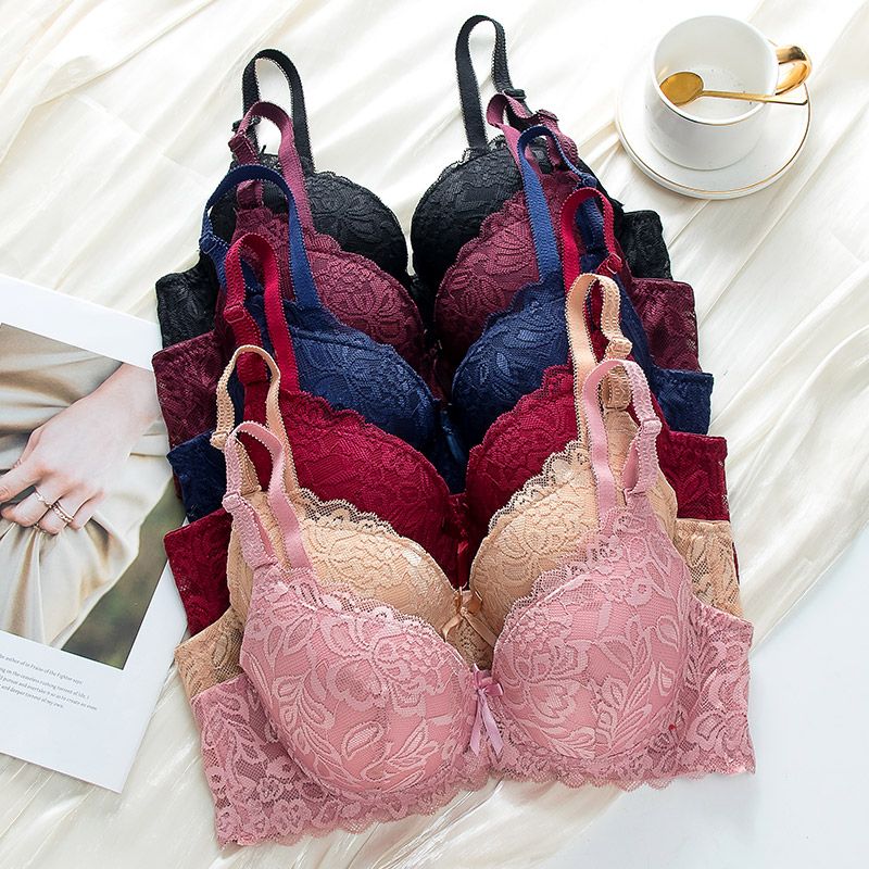 European and American fashionable lace large-sized bra details Picture