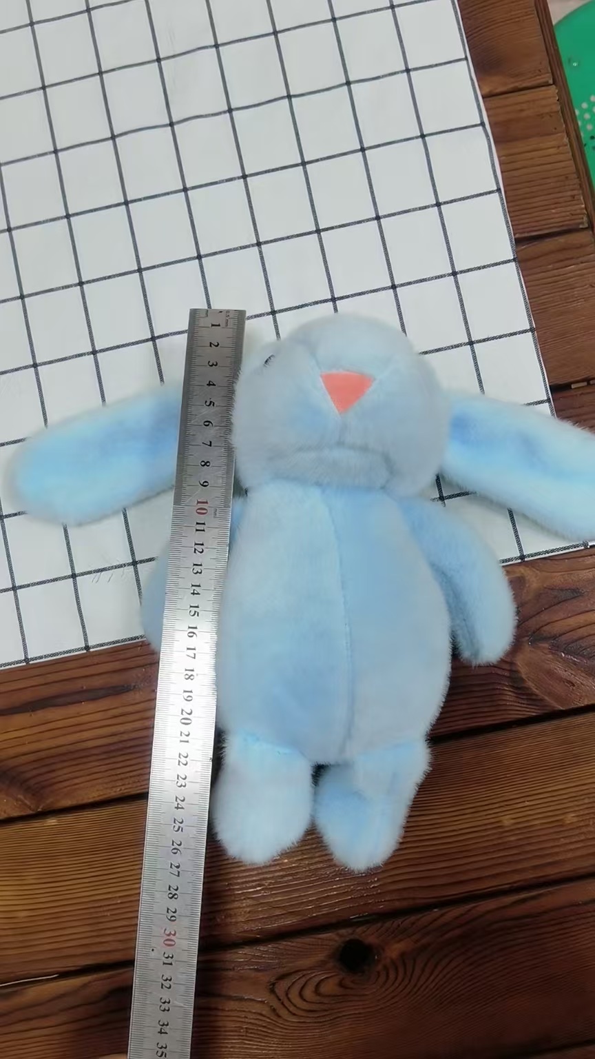 2025新款潮流玩具毛绒欧貂安抚兔，刺绣创意手工玩偶儿童礼物新款，潮流玩具毛绒欧貂安抚兔，刺绣创意手工玩偶儿童礼物新款潮细节图