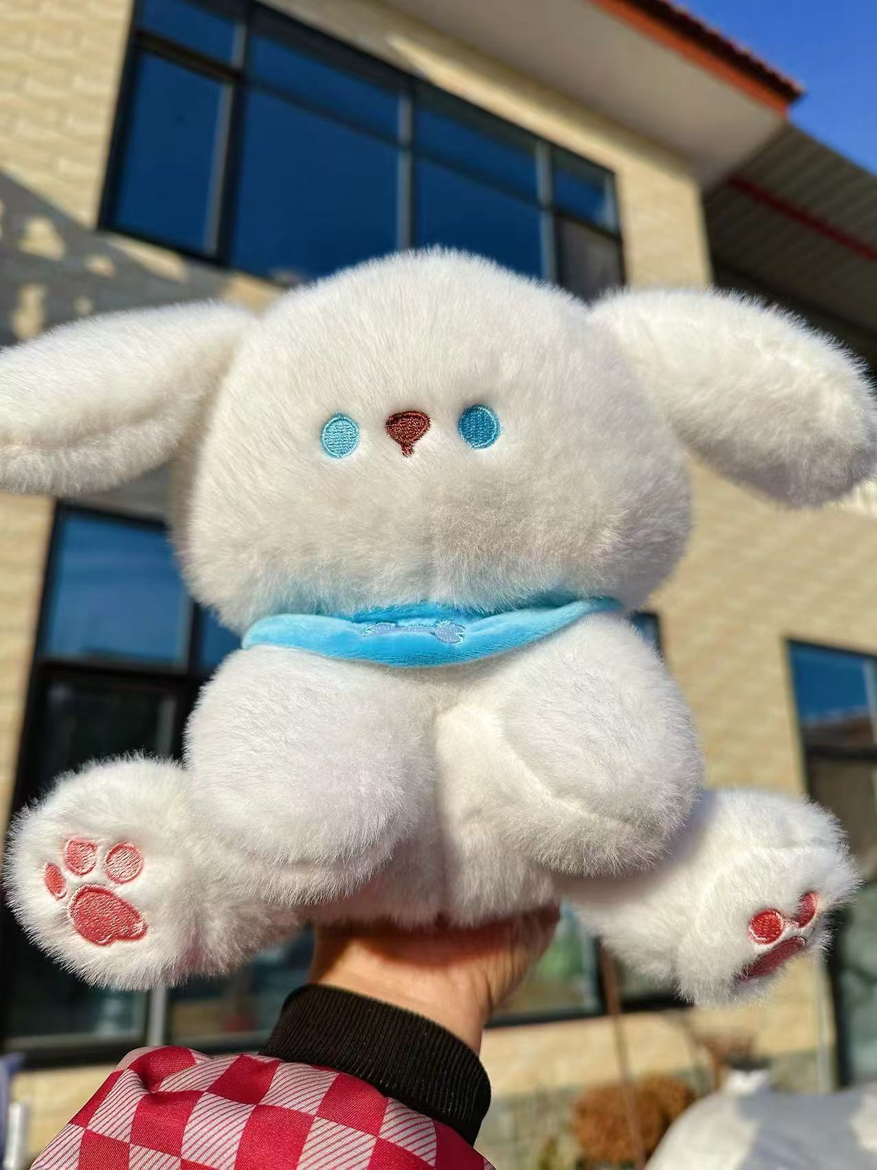 2025年新款潮流玩具毛绒萌萌狗羊毛毡刺绣手工玩偶可爱抱枕礼物，2025年新款潮流玩具毛绒萌萌狗羊毛毡刺绣手工玩偶可爱抱细节图