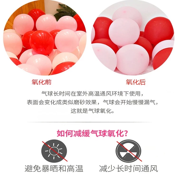 加厚10寸哑光乳胶气球生日派对布置亚光混色彩色圆形气球彩球活动布置装饰详情图6