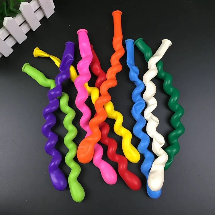 加厚龙球螺旋麻花气球乳胶螺丝龙球儿童玩具生日装饰酒吧夜店氛围气球充气玩具详情图8