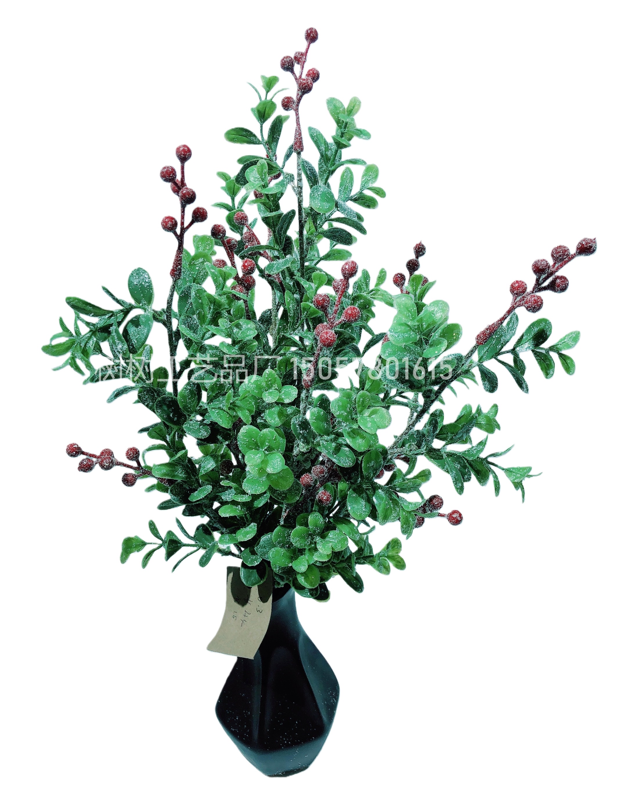 The New Year and Christmas simulation green plant set features a realistic appearance, long-lasting durability, and is made of eco-friendly materials. It is a popular Amazon bestseller, featuring artificial and plastic flowers