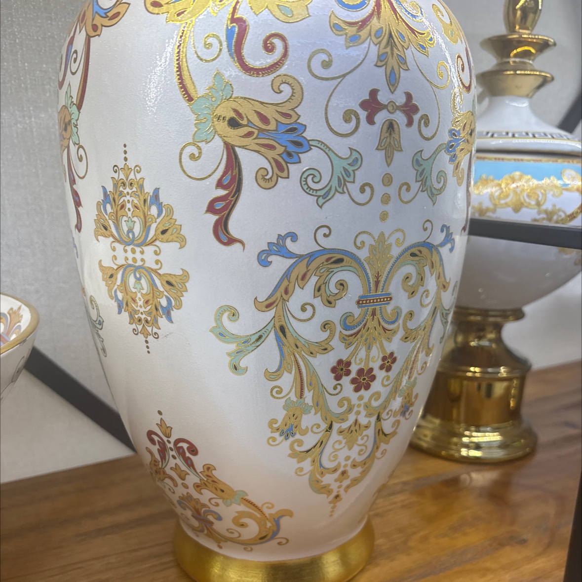 陶瓷摆件大号花盆陶瓷花茶具套装创意家居装饰陶瓷工艺品摆设产品图