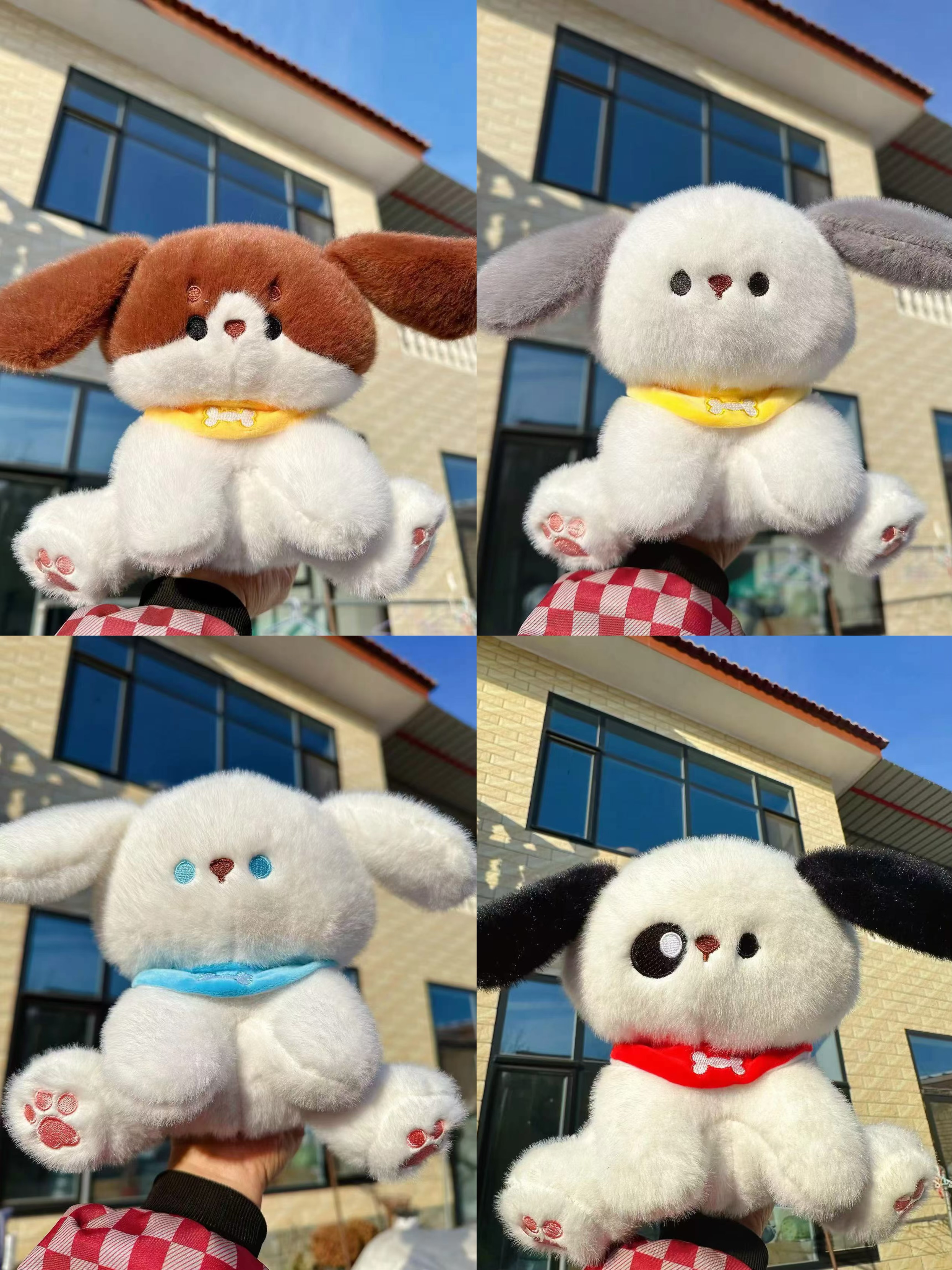 2025年新款潮流玩具毛绒萌萌狗羊毛毡刺绣手工玩偶可爱抱枕礼物，2025年新款潮流玩具毛绒萌萌狗羊毛毡刺绣手工玩偶可爱抱