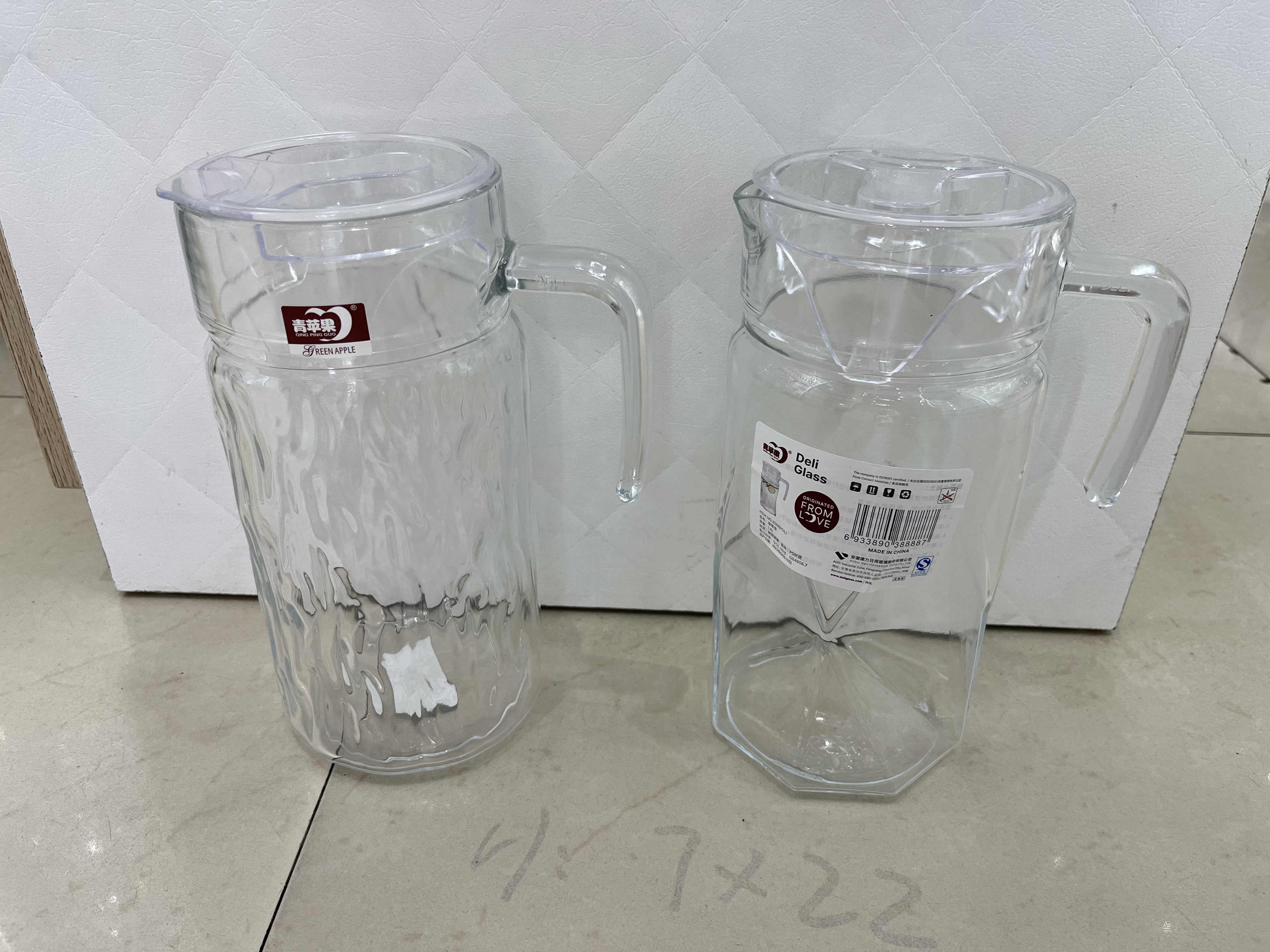 玻璃水壶粘把玻璃壶水壶家具水壶玻璃制品