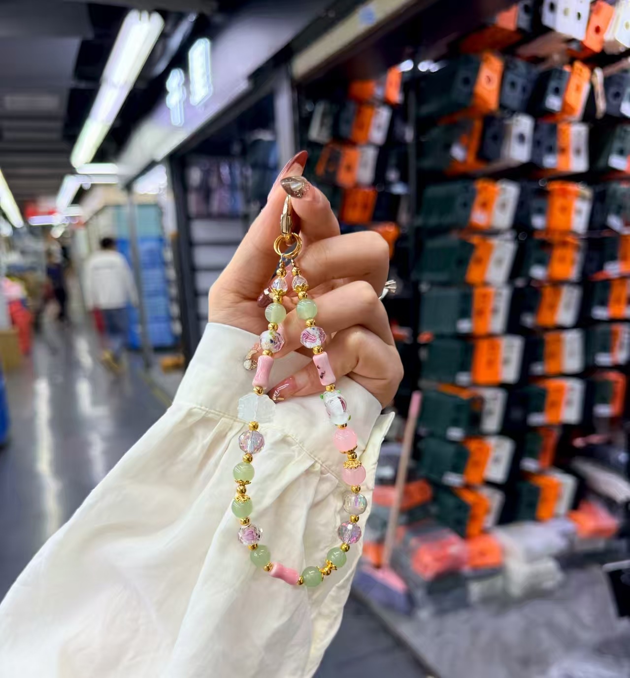 字母金属配件流苏锆石蝴蝶结链接提溜黄铜饰品配件手工DIY材料手机挂绳详情图8