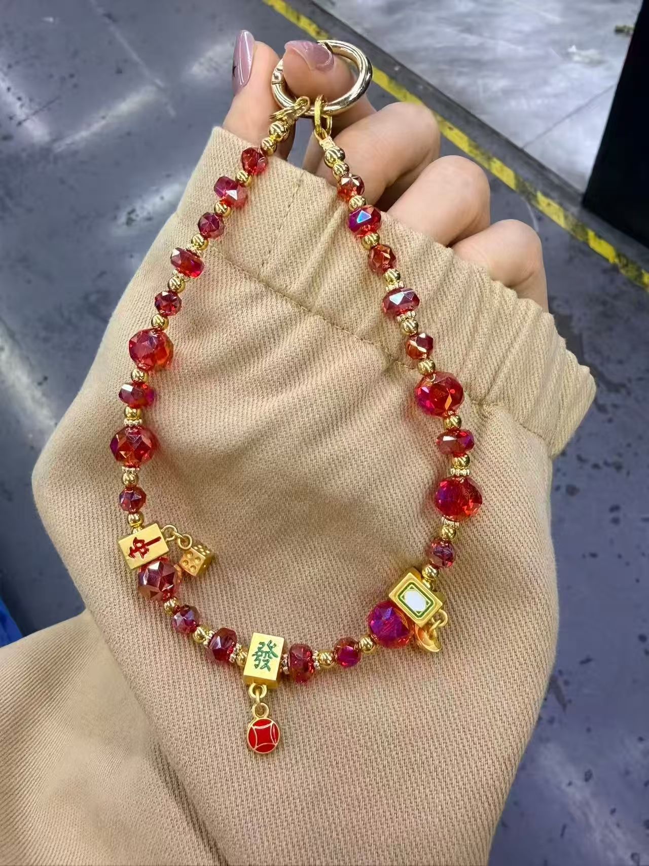 字母金属配件流苏锆石蝴蝶结链接提溜黄铜饰品配件手工DIY材料手机挂绳详情图12