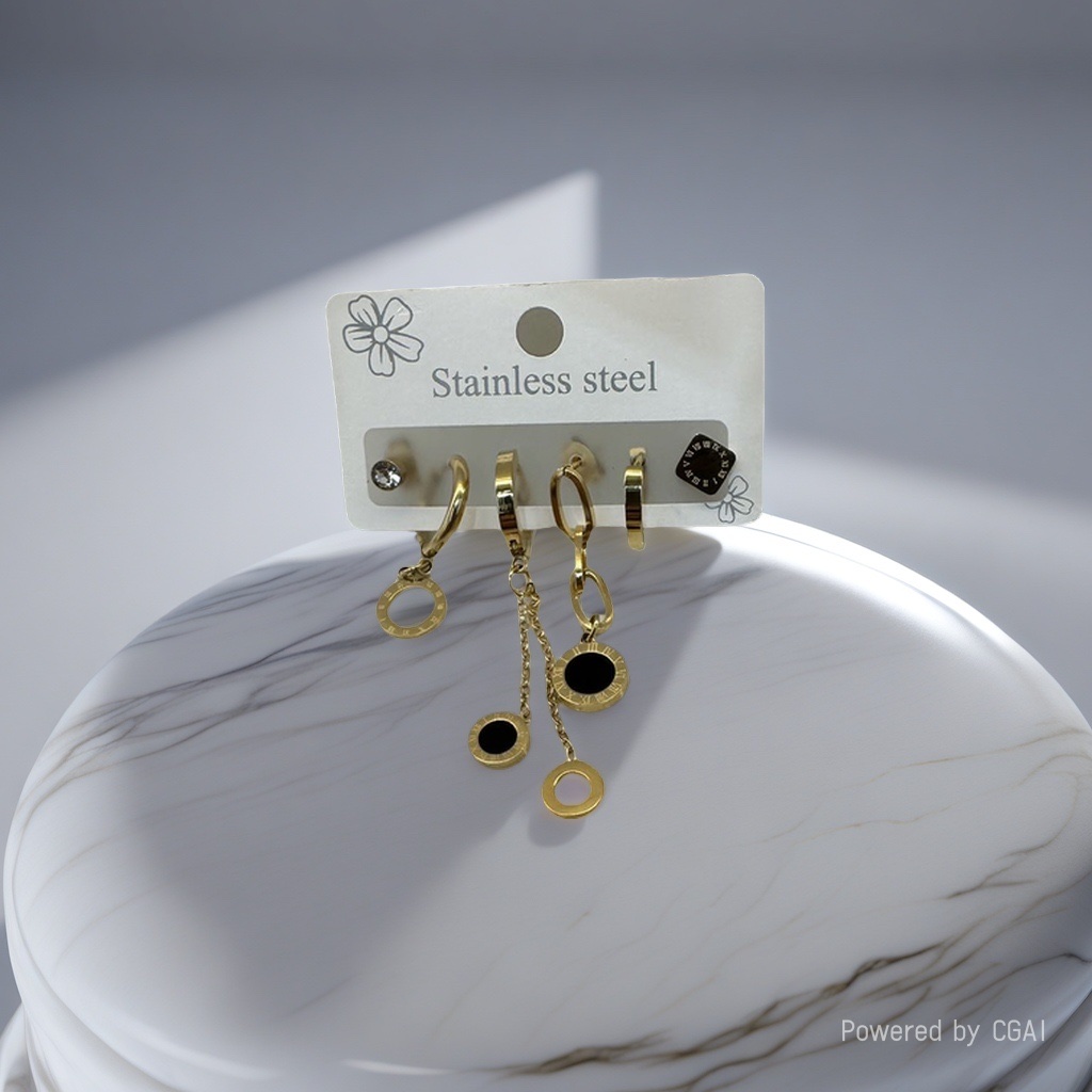 Fashionable and simple small stud earrings for women's charm, versatile earrings, personalized stud earrings, student Korean-style trendy earrings details Picture
