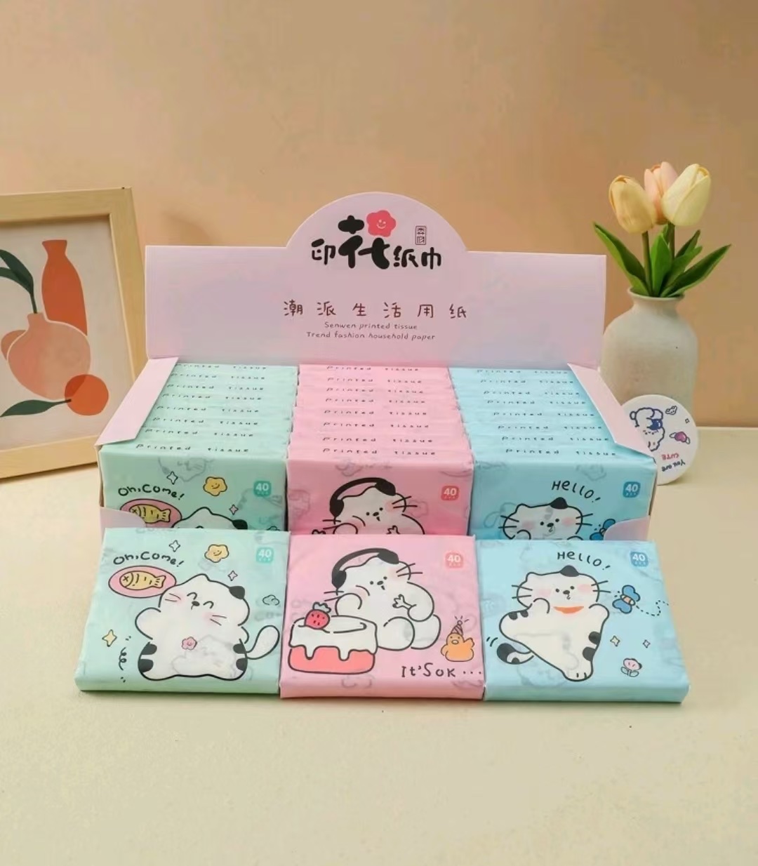 High-quality tissues, facial tissues, whole lift tissues, hanging tissues, toilet paper, practical for home use, soft, comfortable, dry, portable tissues, convenient tissues Application Scenario