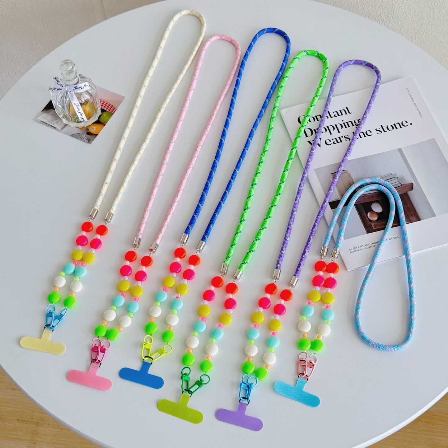 字母金属配件流苏锆石蝴蝶结链接提溜黄铜饰品配件手工DIY材料手机挂绳细节图