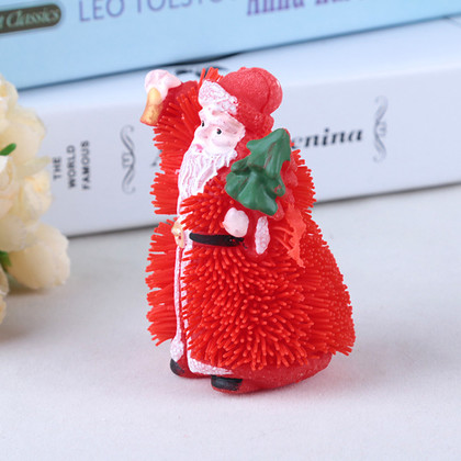 Glitter stress-relief TPR Santa Claus, factory direct sales, fine glitter, eco-friendly material, cute design, customizable Application Scenario