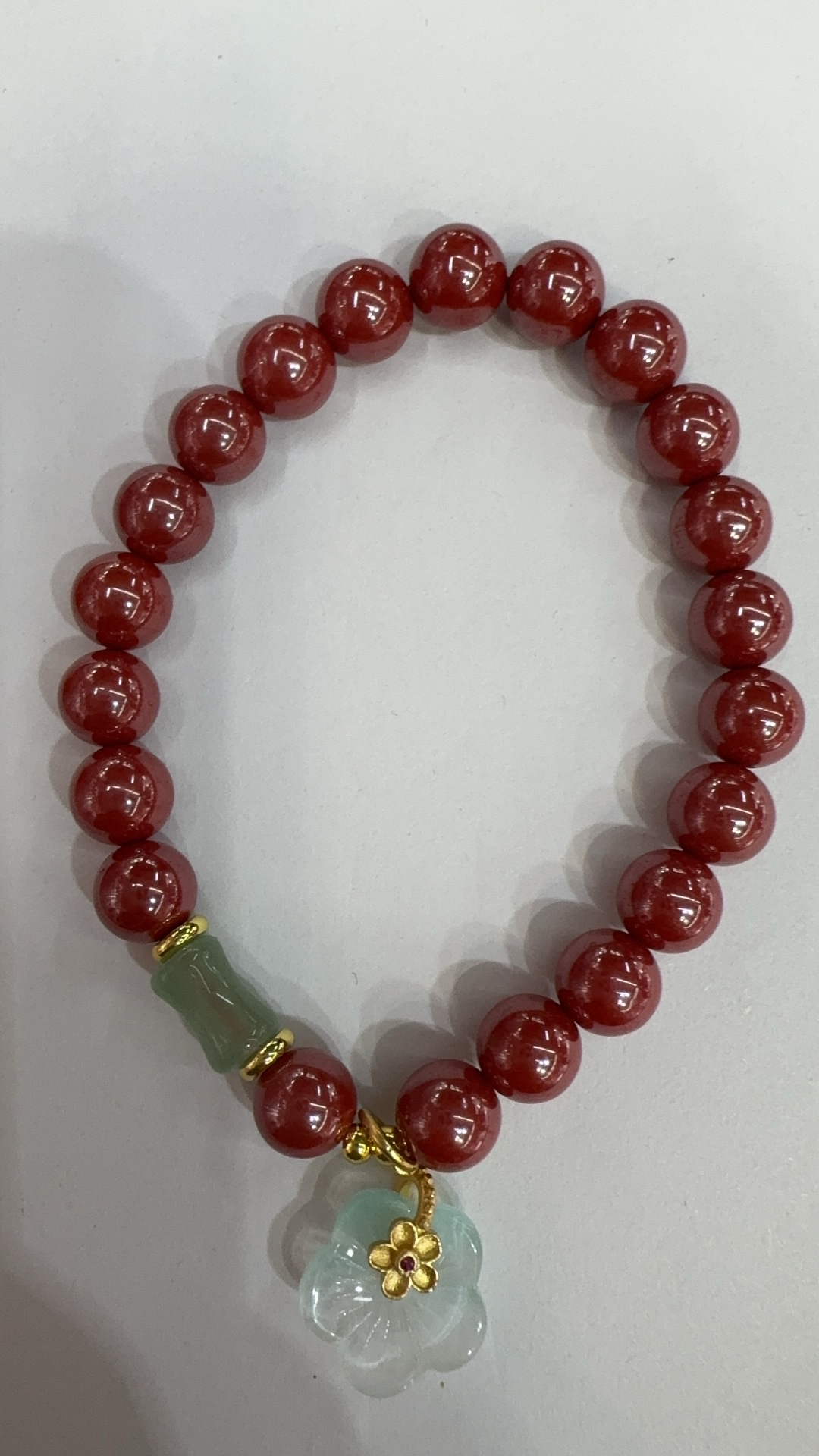 Crystal bracelet, cinnabar jewelry bracelet, fashionable and individual bracelet, versatile, simple and trendy, suitable for both girls and boys