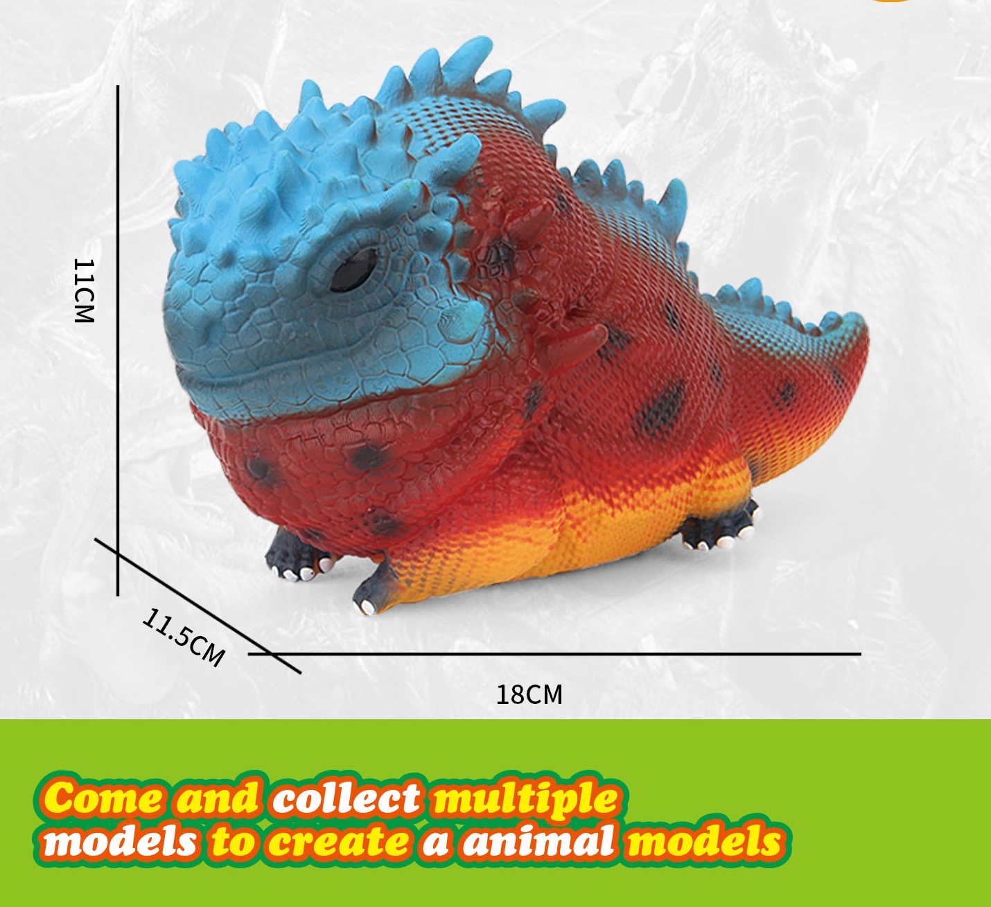 仿值软胶充棉蜥蜴
