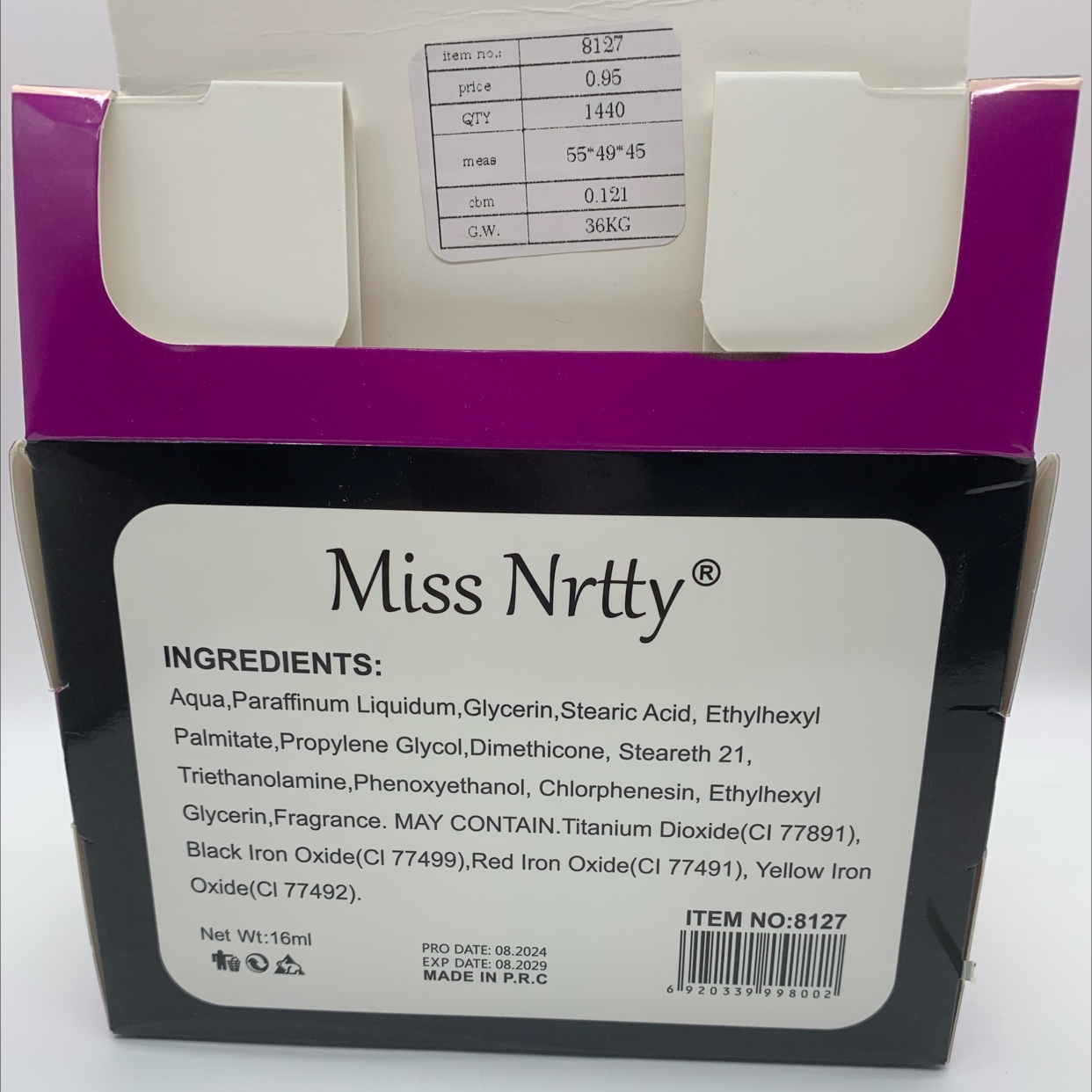 Miss Nrtty. 厂家直销Concealer 遮暇霜细节图