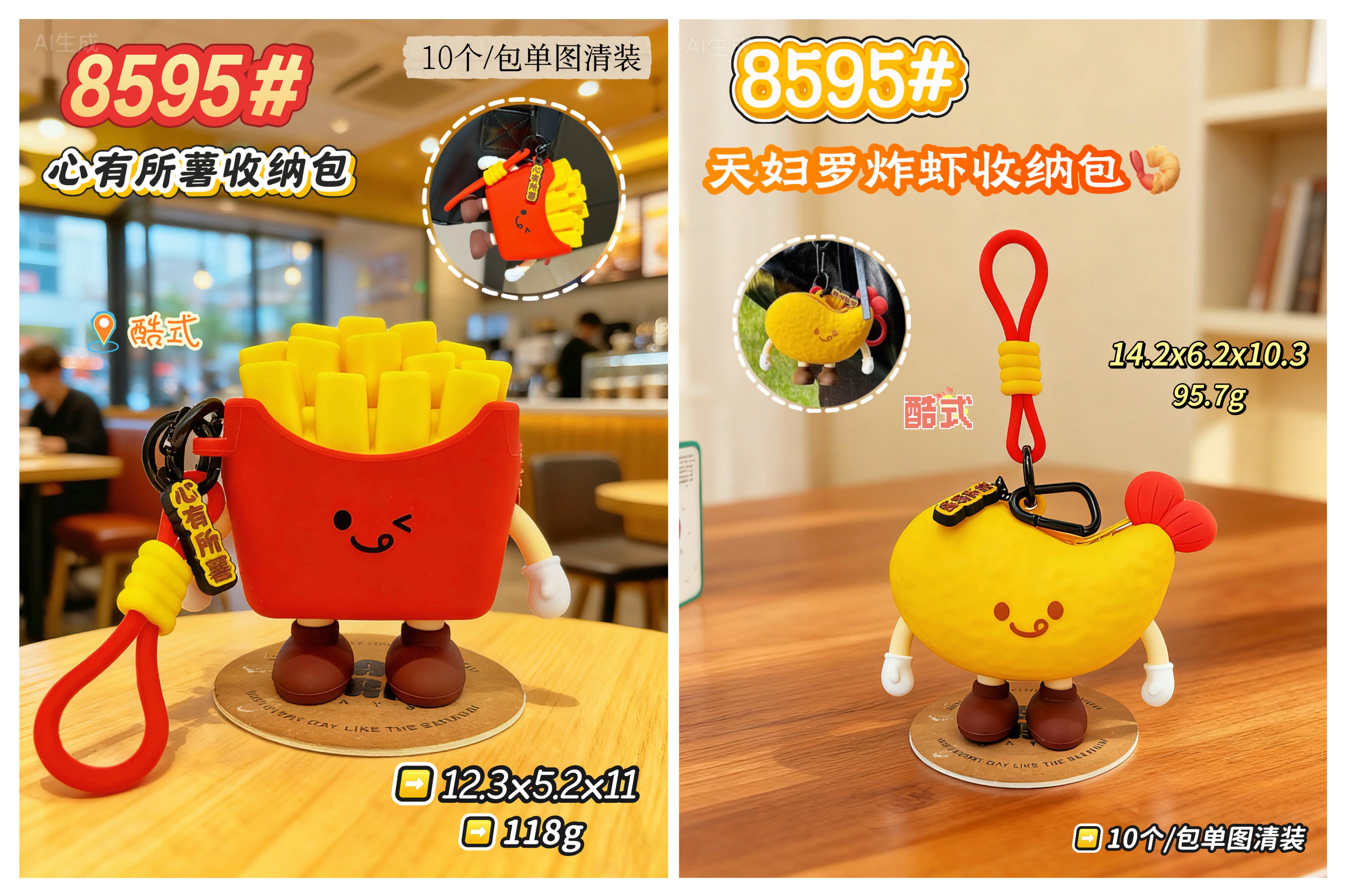 Cartoon silicone coin purse, Mini earphone pendant, Korean-style storage bag, cartoon coin bag, multi-functional portable mini earphone case pendant, Korean-style storage