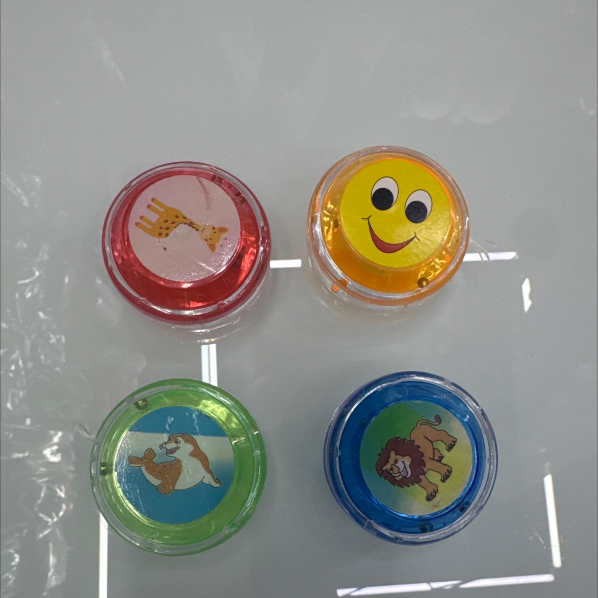 透明溜溜球，玩具，塑料玩具