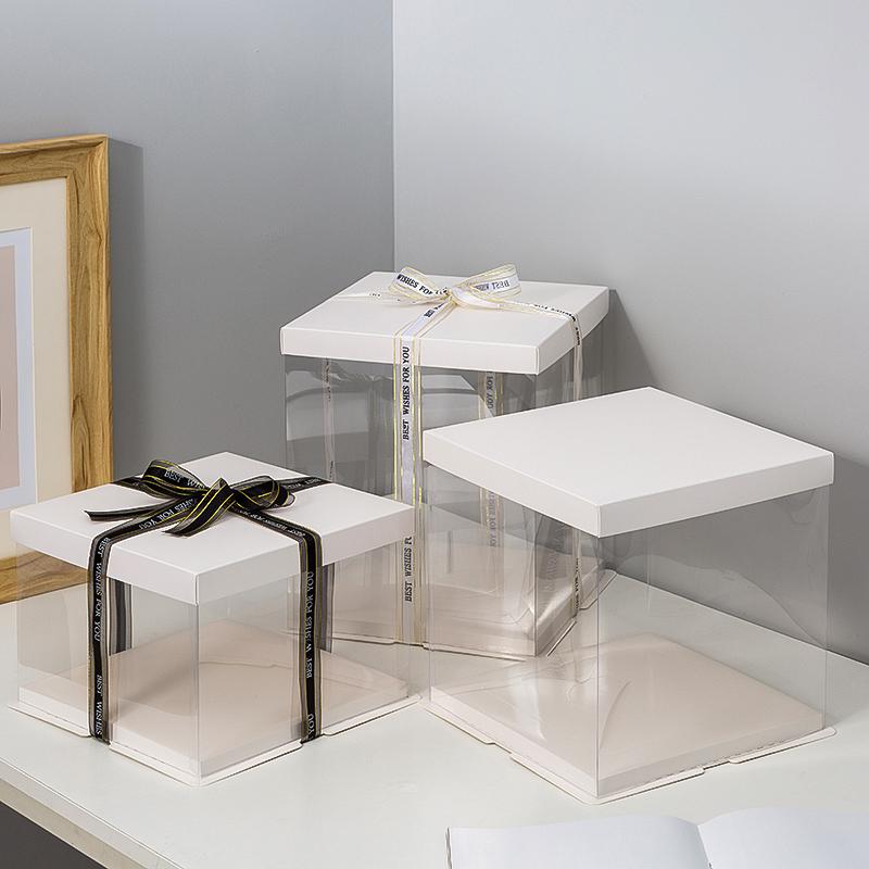 白色蛋糕盒烘焙包装（不含丝带）