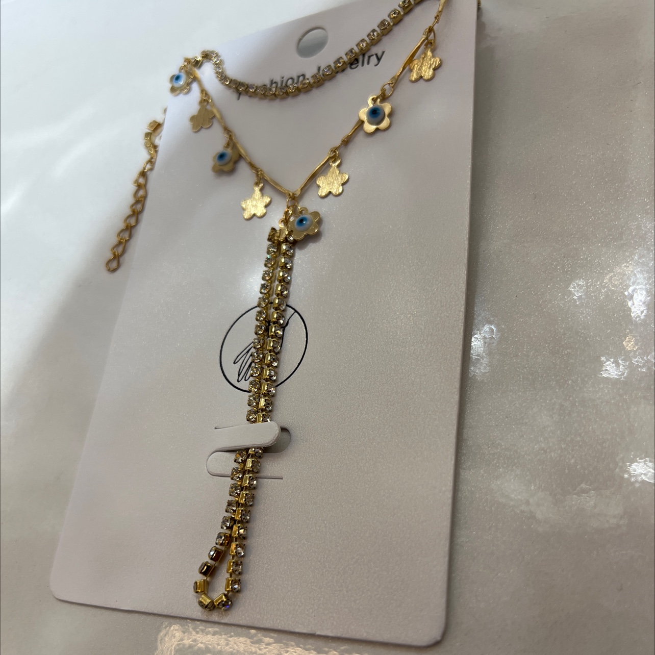 时尚珠宝首饰戒指托锆石手镯手链套装女简约气质百搭礼物手链戒指细节图