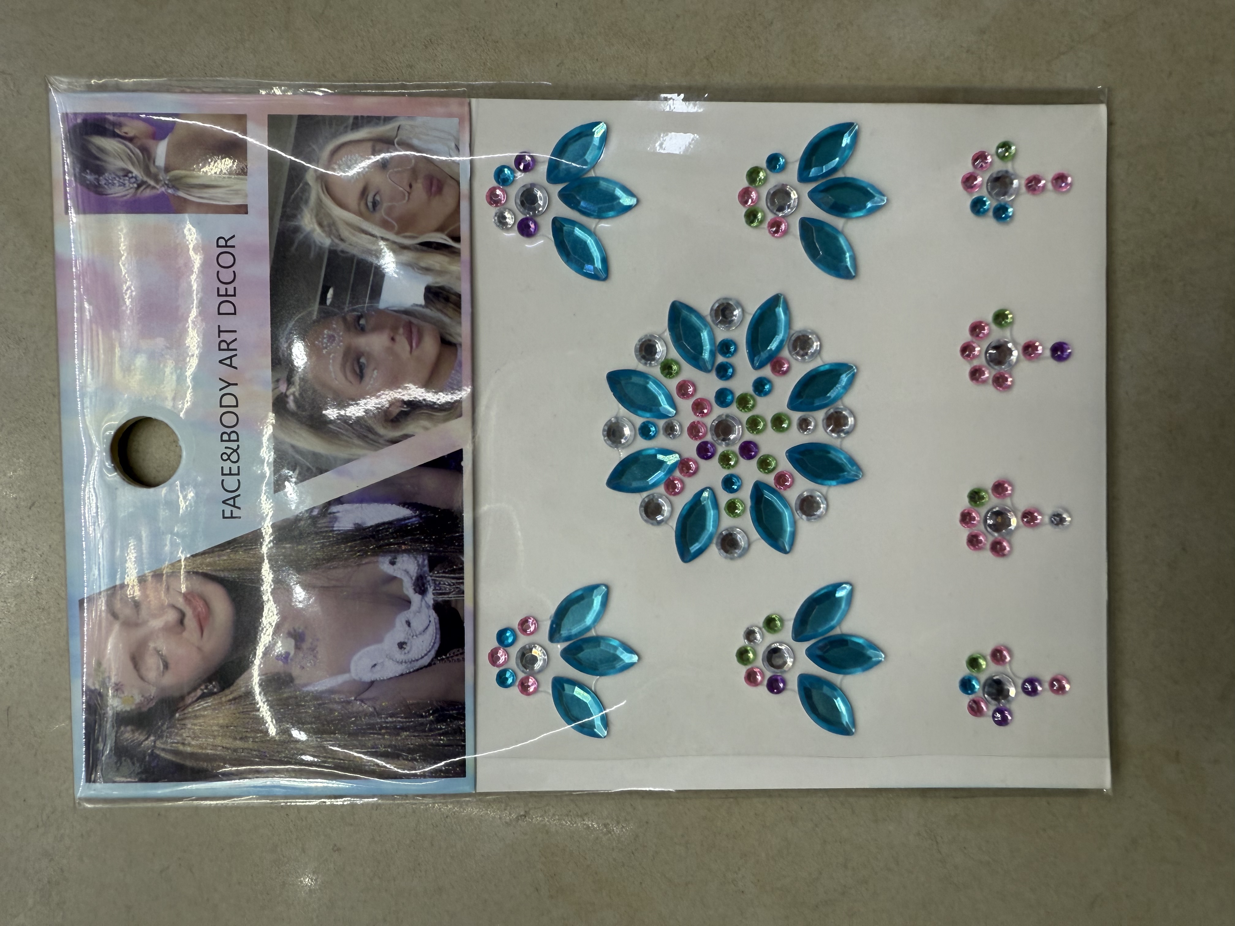 烫钻满天星换装豆豆脸贴世界杯款钻贴贴纸装饰用品白底实物图