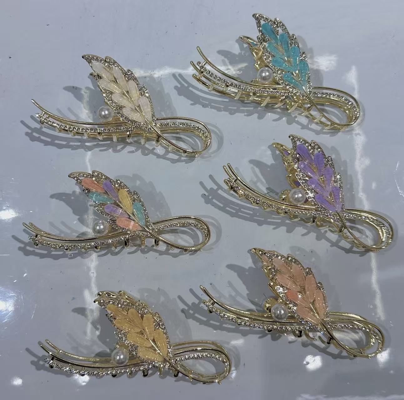 鲨鱼夹鸭嘴夹抓夹发夹发饰发型夹日常百搭发饰品抓夹金属发夹合金大号发卡产品图