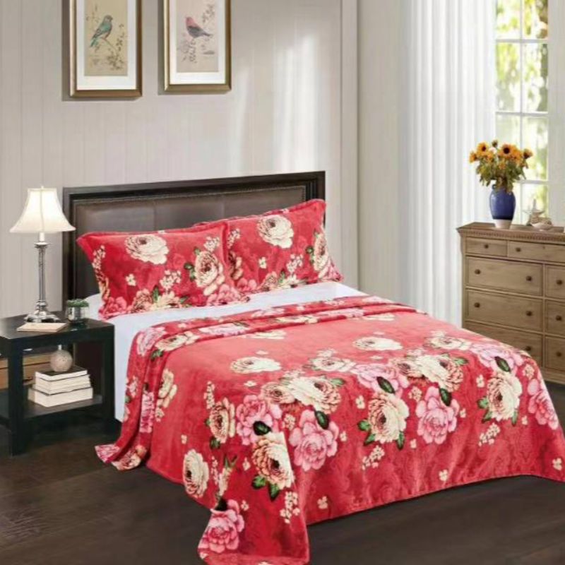 珊瑚绒法兰绒毛毯夏季薄毯空调毯批发纯色毛毯盖毯