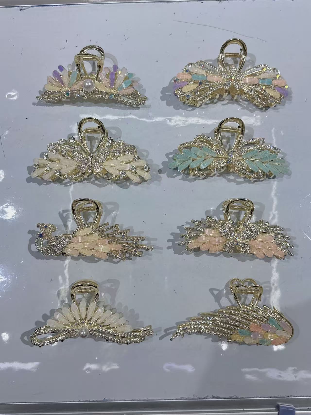 鲨鱼夹鸭嘴夹抓夹发夹发饰发型夹日常百搭发饰品抓夹金属发夹合金大号发卡