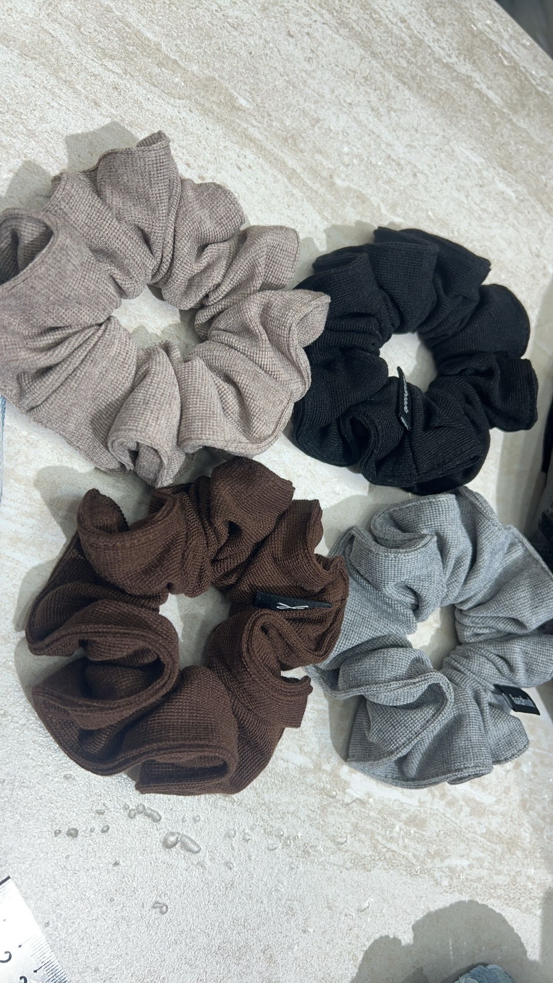 Korean-style knitted hair tie headband large intestine hair tie Specification image