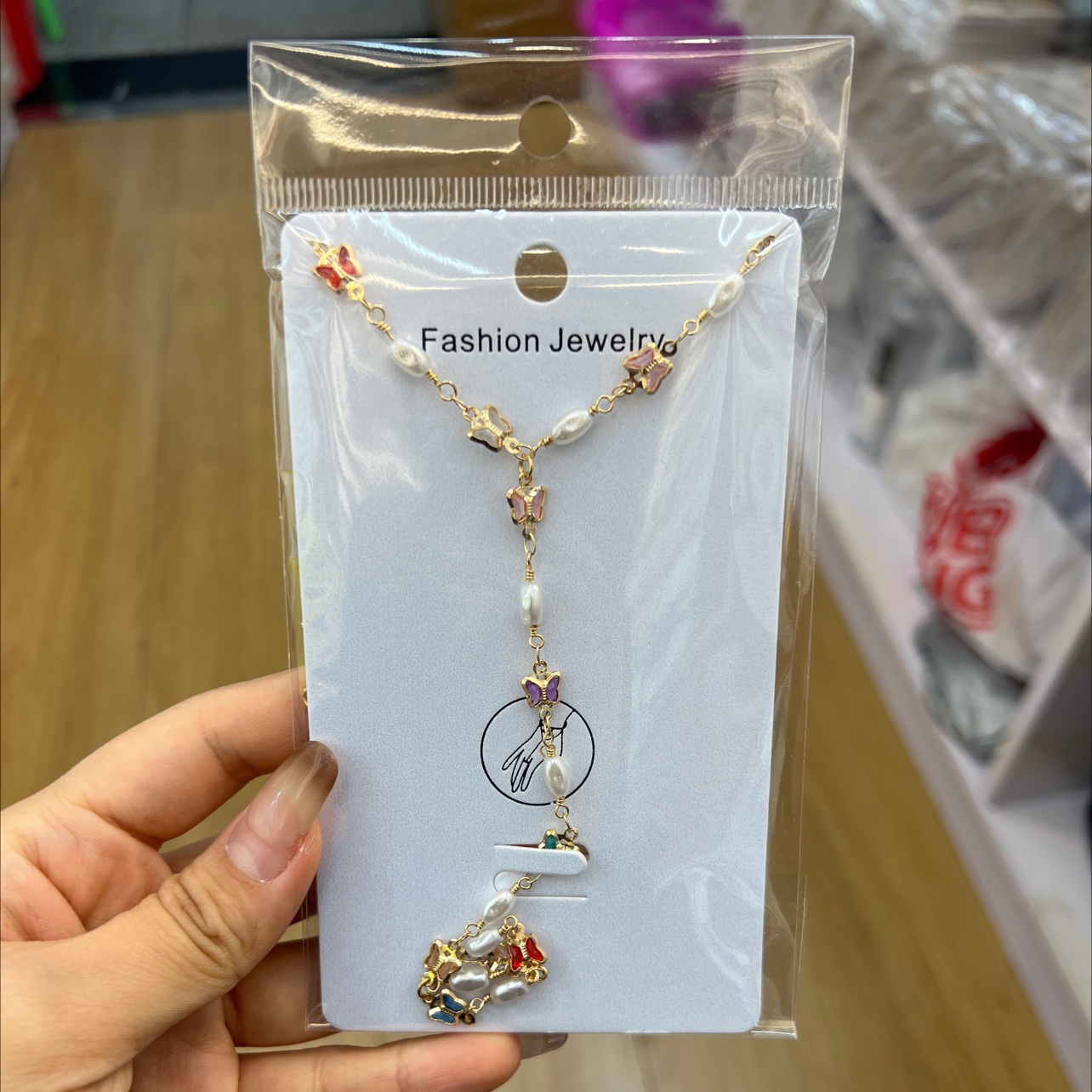 时尚珠宝首饰戒指手链一体手背链外贸内销锆石手镯戒指托