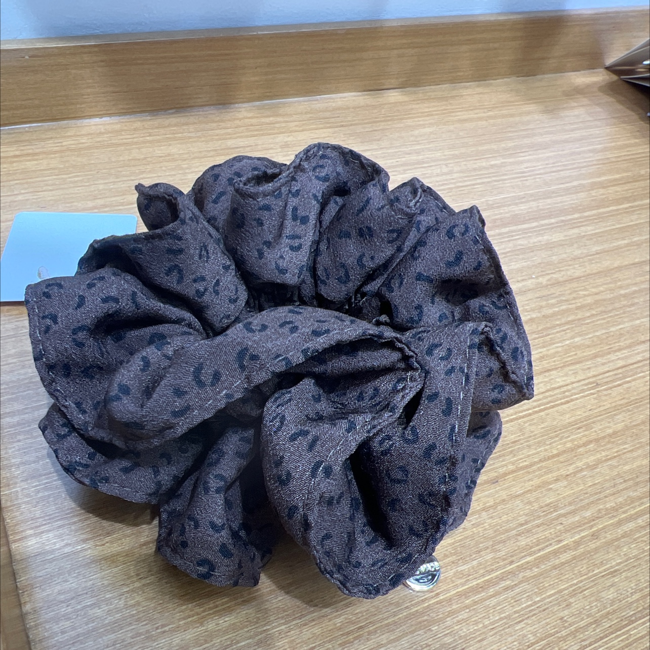 Korean bestsellers: Leopard print small waist large intestine hair band, hair tie, leather band accessory, large intestine hair band detail image 3