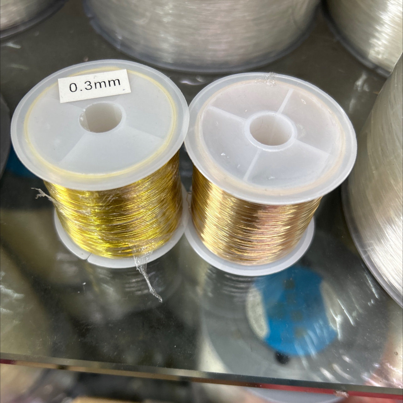 线 铜丝线 保色铜丝 新娘头饰专用线 DIY手工专用线 镀金铜丝细节图