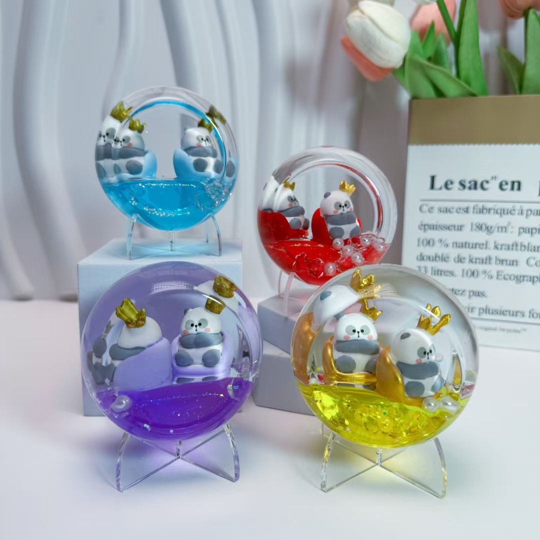 景观支架双漂大鼓可爱桌面摆件跨境爆款车载摆件卡通盲盒对对碰玩具批发产品图