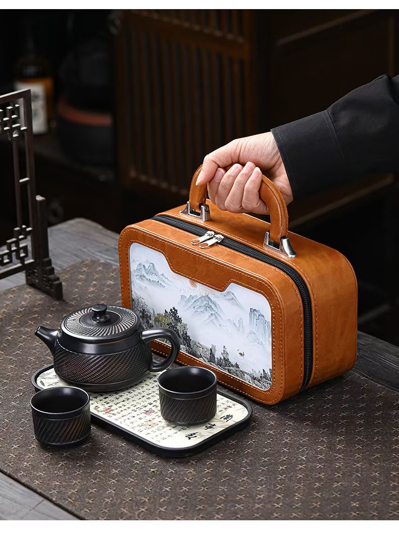 一壶两杯紫陶套装8069陶李家