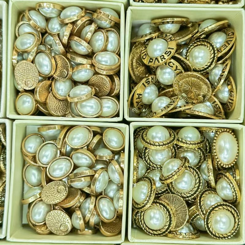 珍珠点钻保色高级风格字母金属树脂配件DIY饰品配件多色创意手工材料点缀详情图6