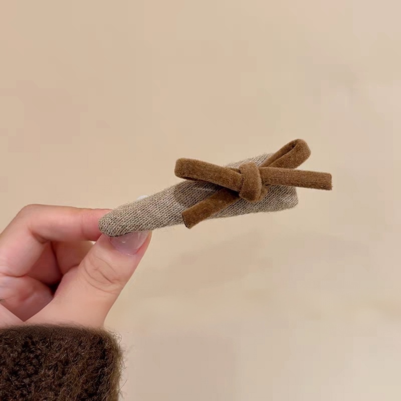 2025 New style hair clip, velvet bow, triangle clip, hair clip, hair clip, hair clip Item Picture