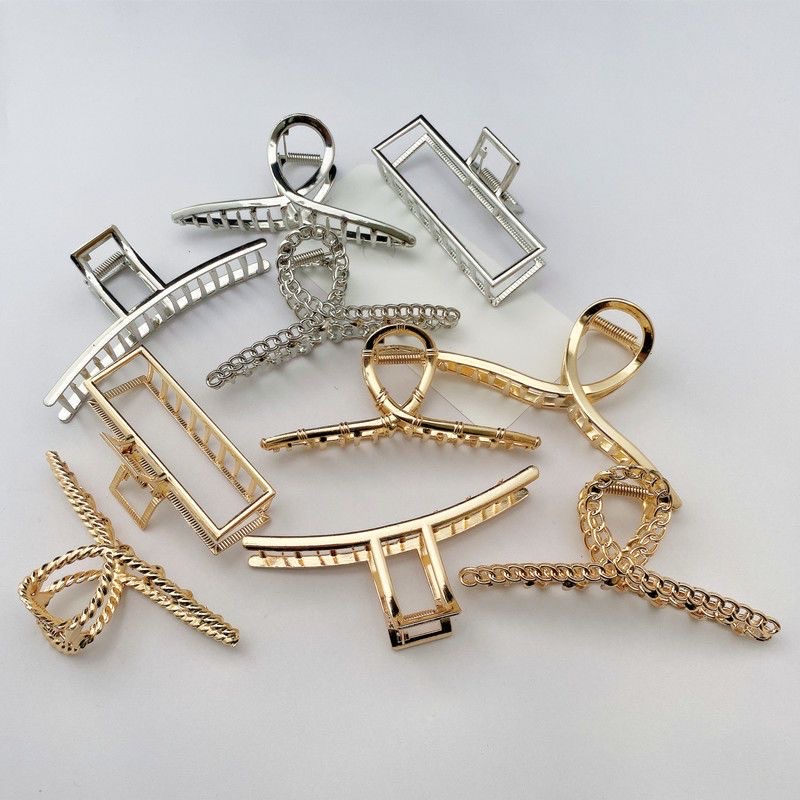 鲨鱼夹新年红色发夹抓夹鸭嘴夹发饰发型配饰时尚百搭发夹头饰产品图