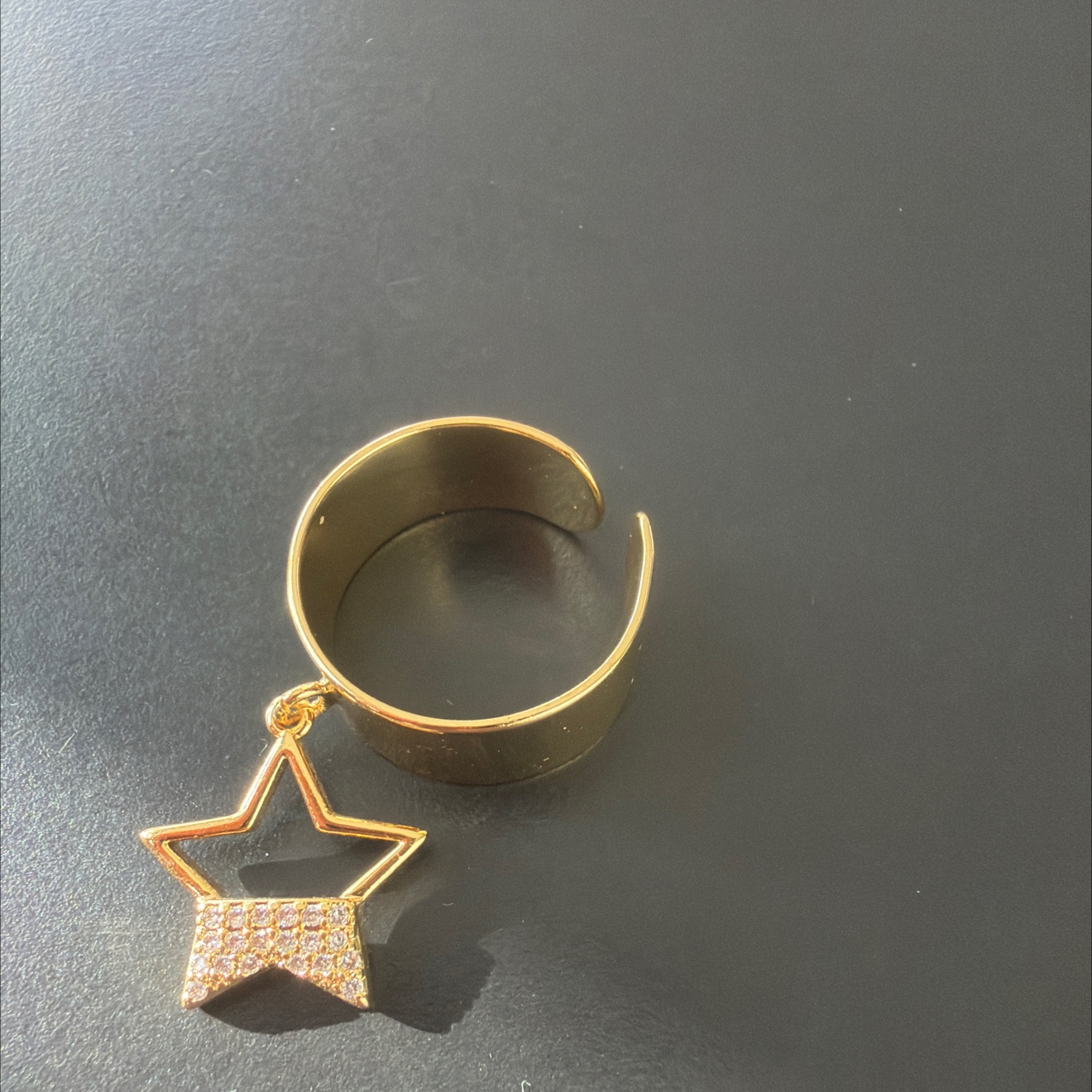 Anillo medio cepillado collar vacío accesorios anillos perlas moda simple anillos versátiles accesorios mujer multicolor opcional