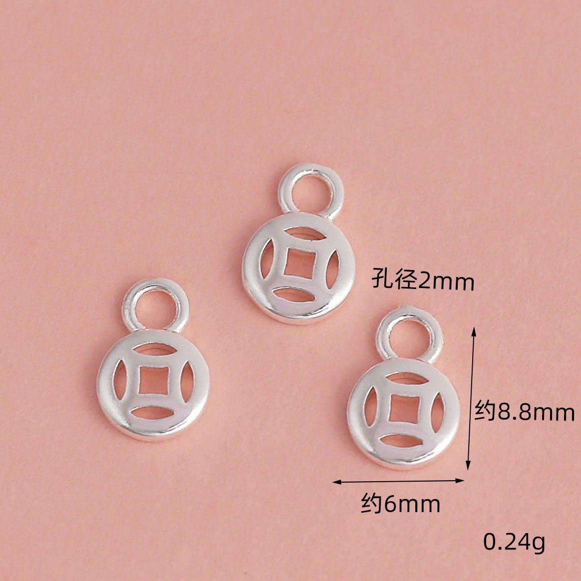 Wholesale of high-color-retention pendant beads inlaid with zircon copper coin gourds and money bags plated with 18K real gold diy bracelet and necklace accessories detail image 10