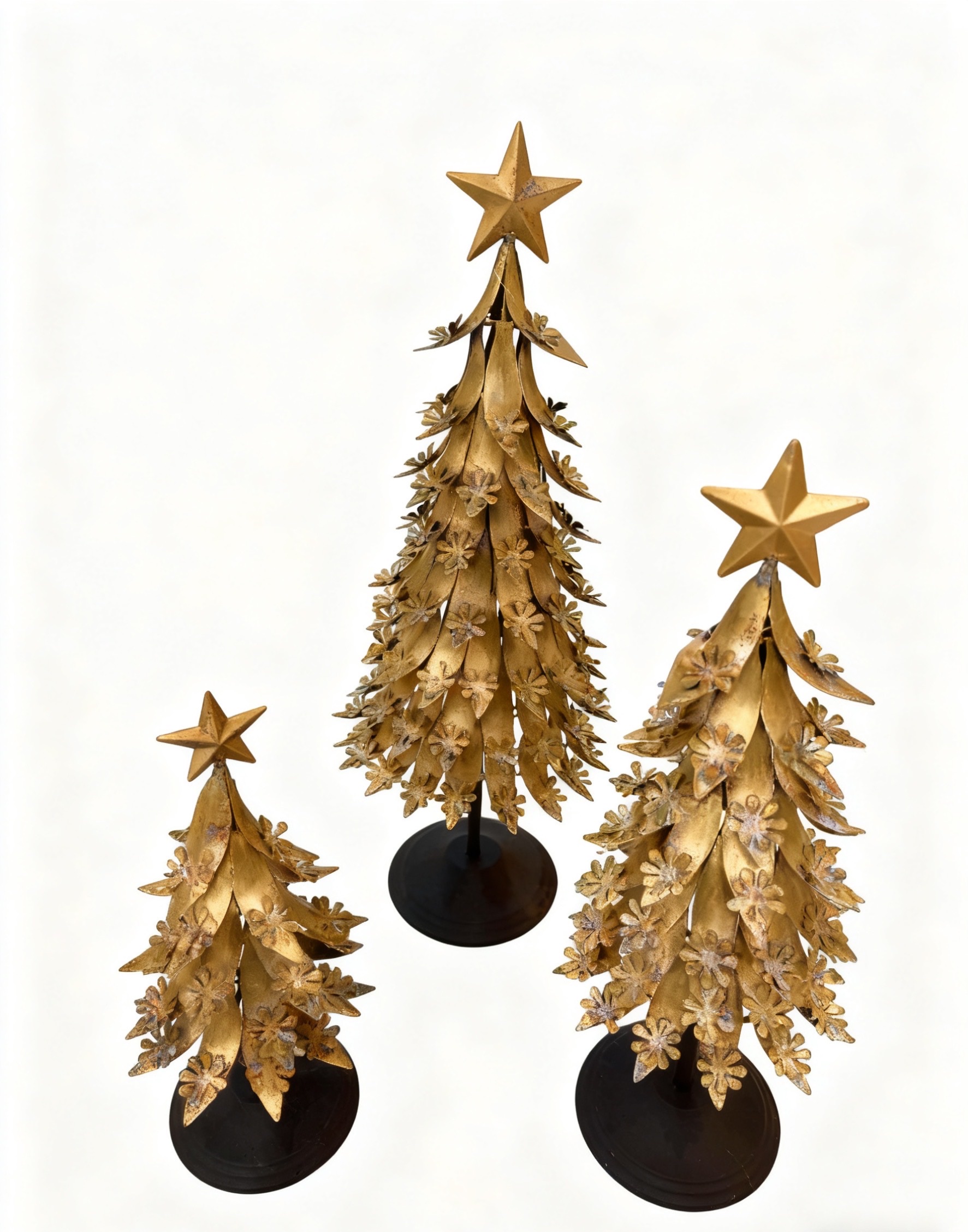 20年老厂金属圣诞树摆件 星星蝴蝶结圣诞桌面布置工艺品批发详情图7