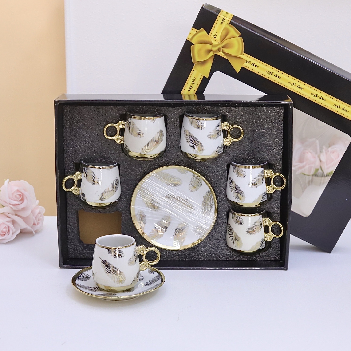 Personalized ceramic coffee cup, blender cup, latte cup, creative coffee cup, fashionable hand-painted coffee ware, 350ml coffee cup, personalized coffee cup, latte cup, ceramic coffee cup Specification image