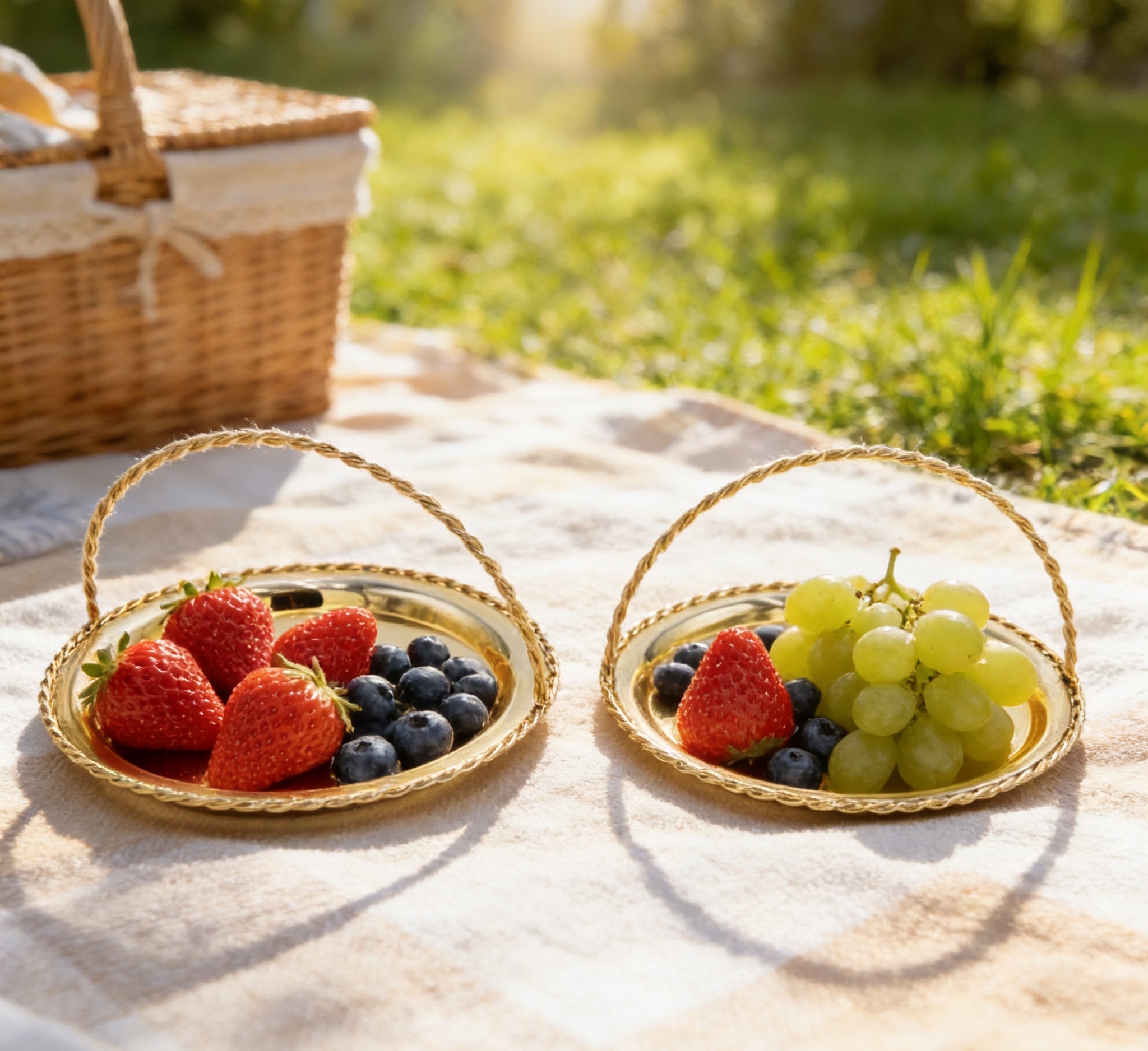 轻奢金属手提收纳托盘 金色银色桌面首饰化妆品整理盘工艺品详情图7