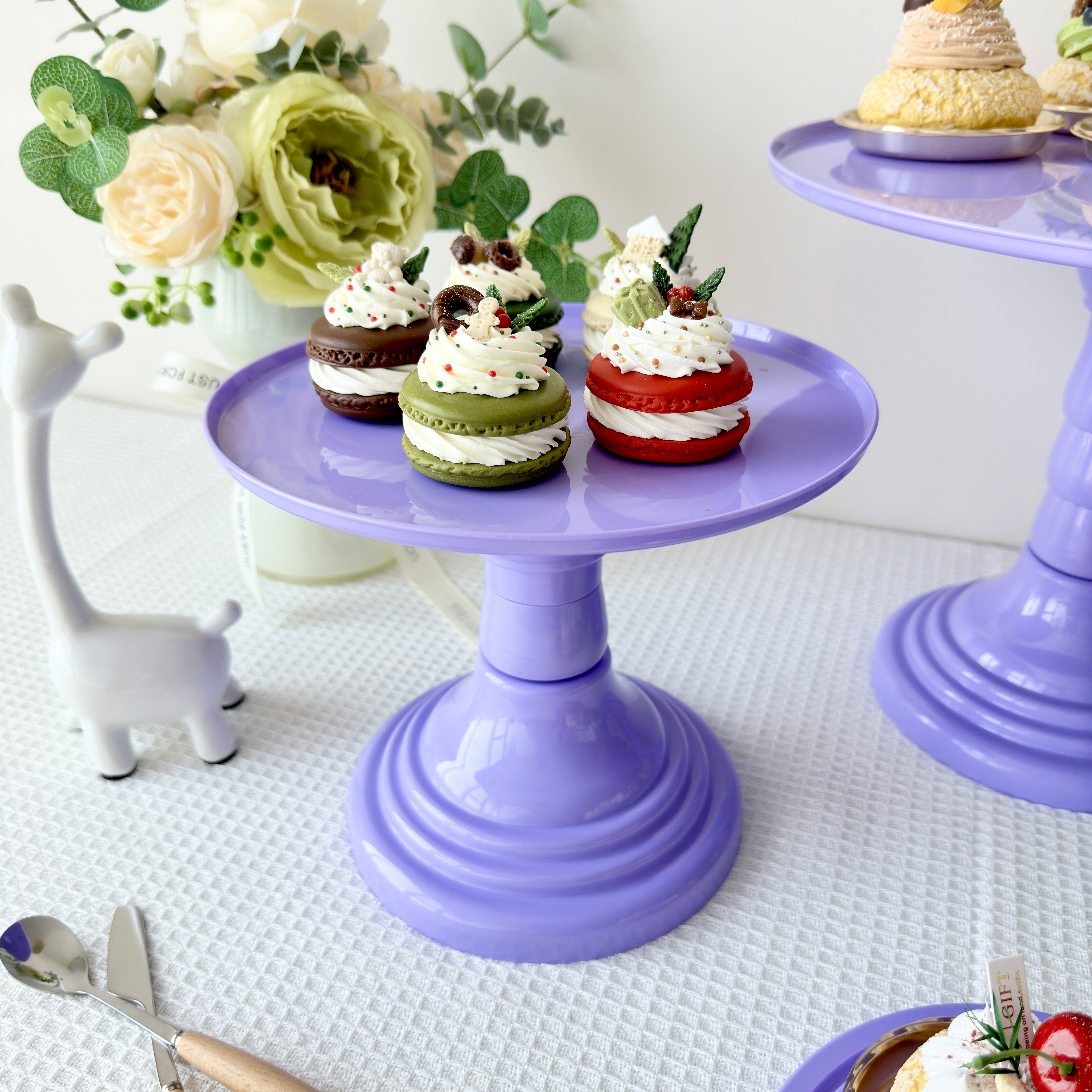 蛋糕盘甜品台装饰摆件生日零食摆盘蛋糕点展示架茶歇摆台宝宝宴布置道具