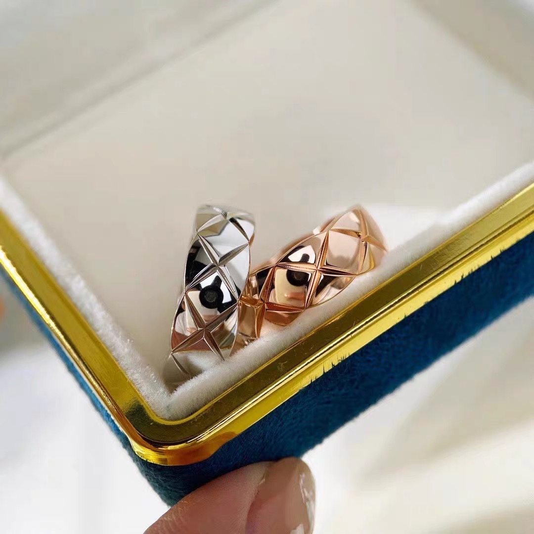 金色女款珍珠戒指空托莫桑石手饰戒指托饰品配件简约时尚戒指戒指女款手饰金色详情图2