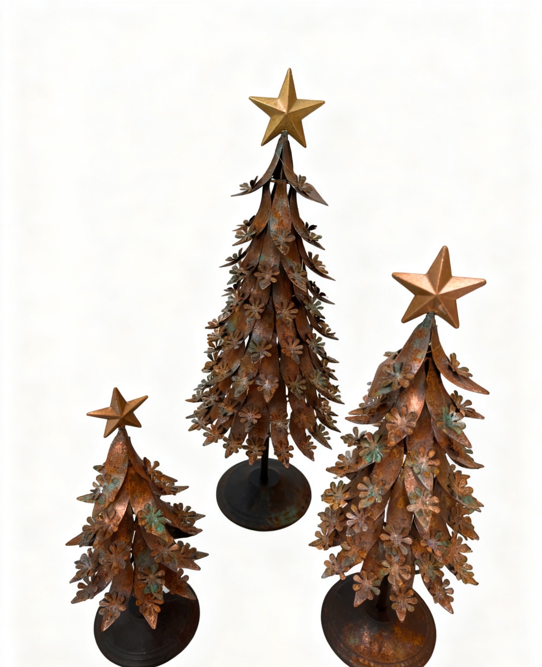 20年老厂金属圣诞树摆件 星星蝴蝶结圣诞桌面布置工艺品批发详情图6